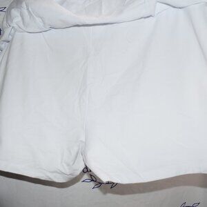 Kim Rogers Curvy White Knit Skort,Size 3X